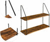 Wood Floating Shelf Wall Mounted Hanging Rack Display Rustic Storage Shelf