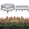 Flexible Plastic Wooden Effect Lawn Border Edge Garden Edging Picket Fencing Set