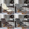 Upholstered Swivel Recliner Gaming TV Chair Armchair with Stool Adjustable Sofa
