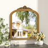 Large Wood Carved French Ornate Wall Mirror Decorative Home Decor Living Room