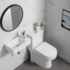 Small Compact Bathroom Cloakroom Hand Wash Basin Sink Ceramic Wall Hung Modern