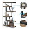 5Tier Bookcase Freestanding Shelving Display Storage for Living Room Home Office
