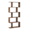 S-Shaped Display Bookshelf 5 Tiers Freestanding Storage Shelf Organiser Home