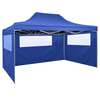 Foldable Party Tent Waterproof gazebo with 3 Walls Outdoor Garden Marquee 3x4.5m