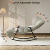 Relax Rocking Chair Adjustable Armchair w/Footstool, Reclining Chair w/Storage