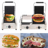 Grooved Panini Press Ribbed Toaster Sandwich Maker Contact Grill CateringMachine