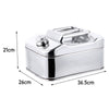 Jerry Can 10L Gasoline Fuel Can Stainless Steel Tank Travel Car Emergency Backup