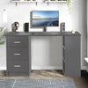 Large Computer Desk With Shelves & Drawers PC Writing Study Table Home Office