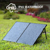 100W Foldable Tempered Glass Solar Panel with Solar Charging Cable Carrying Bag