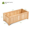 Foldable Garden Planter Flower Plant Pot Wooden Window Box Raised Bed Basket