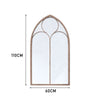 Large Rustic Look Window Style Mirror Garden Home Wall Mounted Vintage Outdoor