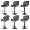 1/2/4/6x Bar Stool Gas Lift Swivel Barstool Vilvet Breakfast Kitchen Cafe Chair