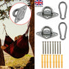 Stainless Heavy Duty Hammock Hanging Hook Set Swing Chair Bracket Hardware Tool