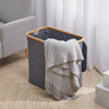 Foldable Felt Linen Storage Basket Bin Toy Box Clothes Organizer Basket w Handle