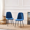 Dining Chairs 2/4/6pcs Modern Suede/Velvet Back Sturdy metal Legs Office/Cafe