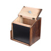 Wood Donation and Ballot Box Suggestion Box- With Lockable- Charity Donation Box