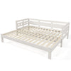 3FT Single Size Daybed Cabin Bed Guest Bed Sofa Bed Frame Trundle Bed White NS