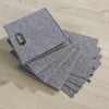 Large Grey Felt Foldable Canvas Storage Folding Box Fabric Cube 4 Piece Set