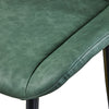 Set of 2 Faux Leather/Suede Dining Chairs Metal Legs Reception Restaurant Chair