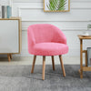 Set of 2 Accent Tub Chairs Occasional Lounge Sofa for Living Room Bedroom Pink
