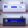 Modern TV Unit Cabinet Stand White High Gloss with LED Lights Drawers 120cm