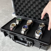 6 Watch Travel Case Watch Storage Safe Carrying Hard Box Waterproof With Handle