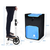 2 IN 1 53L Folding Shopping Trolley Truck Grocery Luggage Carrier Bag W/2 Wheels