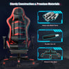 Ergonomic Gaming Chair Adjustable High Back Computer Chair W/ Remote Control LED