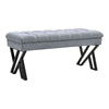Long Seat Bench Dining Bench Chairs Soft Padded Metal Steel Legs Lounge Stool