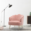 Upholstered Shell Back Armchair Living Room Fireside Tub Chair Home Furniture