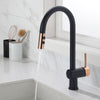 Kitchen Sink Mixer Taps Pull Out Spray Hose Bath Basin Faucet Taps Swivel Lever