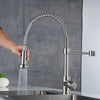 Commercial Kitchen Cold& Hot Tap Pull Out Sprayer Spring Mixer Taps Arm Takeaway