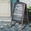 A-Board Frame Pavement Sign Floor Chalkboard Advertising Menu Sandwich Outdoor