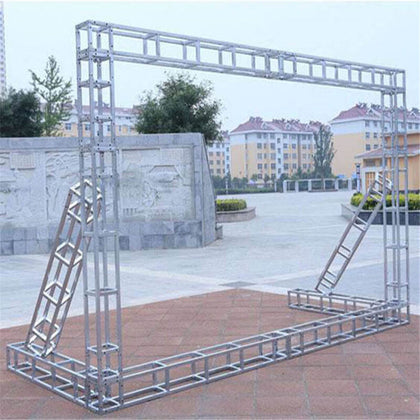 3 Pack Heavy Duty Lighting Truss Frame Square Tube DJ Stage Backdrop Stand