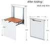 Wall Mounted Chair Folding Seat Invisible Shoe-Chang Stool Entryway Bench Home