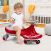 KIds Wiggle Car Ride-on Swivel Scooter Toddler Twist Go Car Flashing Wheels Red