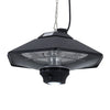 Patio Ceiling Hanging Heater 3 Power Setting Electric Aluminium w Remote Control