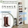7-Tier Shoe Storage Rack Freestanding Organizer Stand Bathroom Dispaly Shelf