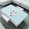 High Gloss Coffee Table Glass Top Living Room Decoration Furniture