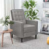Recliner Chair Modern Accent Arm Chair Push Back Single Recliner Sofa Wood Legs