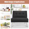 Single Sofa Chair PU Leather Lounge Couch W/ Adjustable Backrest Recliner Chair