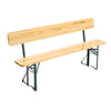 Outdoor Garden Beer Bench and Table Furniture Set Folding Trestle Picnic Party