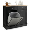 Kitchen Trash Cabinet Tilt Out Trash Bin Cabinet Freestanding Recycling Cabinet