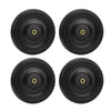 4 Pieces 13" Flat Free Wheels Solid Tires and Wheels Heavy Duty Cart Tires Carts