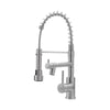 Kitchen Sink Mixer Taps Spring Pull Out Sprayer Commercial Dual Spout Swivel Tap