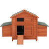 Large Chicken Elevated Coop Hen Poultry Ark House with Nest Box Lift Up Lid Roof