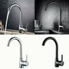 Swivel Spout Kitchen Sink Basin Mixer Taps Single Lever Mono Faucet Solid Brass