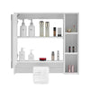 Mirrored Bathroom Cabinet LED White 1/2/3 Doors Mounted Cupboard Wall Mounted