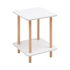 Simple Coffee Table White Sofa Side Table End Table for Living Room Modern