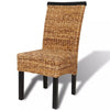 Dining Chairs 4 pcs Abaca Brown R8G7